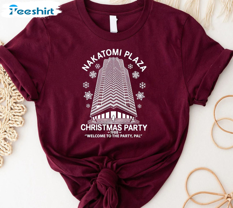 Nakatomi Plaza Christmas Party 1988 Shirt, Festive Funny Unisex Hoodie Crewneck