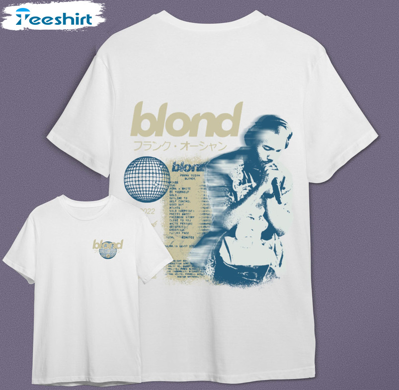 Frank Ocean Blond Trendy Shirt, Album Blonded Short Sleeve Tee Tops