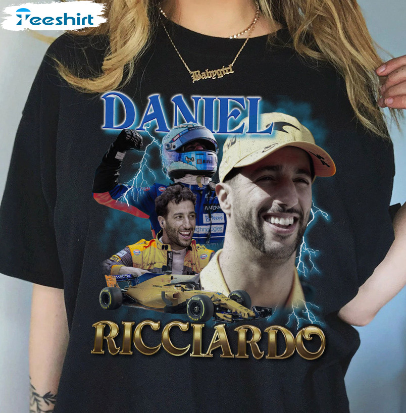 Daniel Ricciardo Vintage Shirt, Trending Unisex Hoodie Long Sleeve