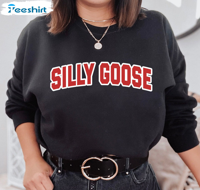Silly Goose Vintage Shirt, Trendy Unisex Hoodie Long Sleeve