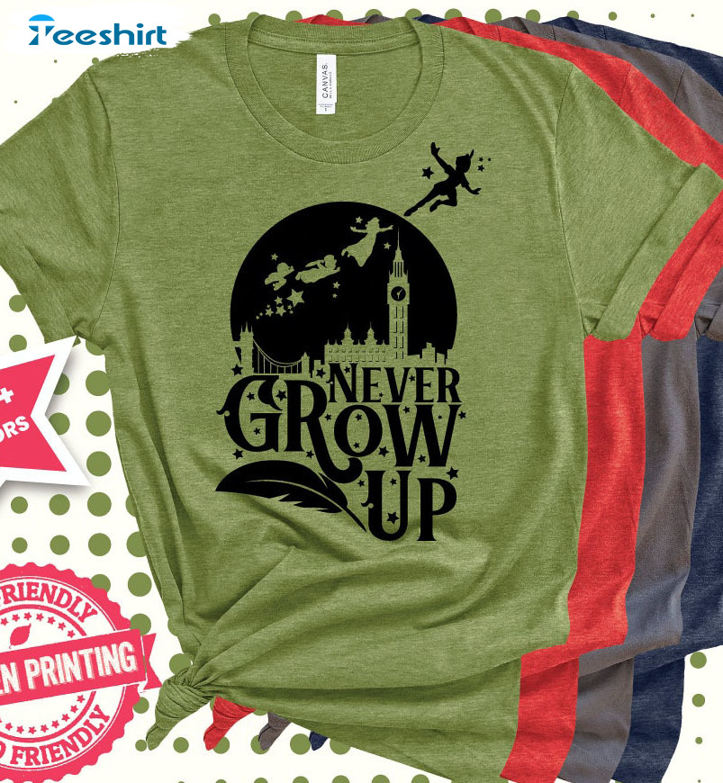 Never Grow Up Shirt, Lost Boys Captain Hook Short Sleeve Hoodie