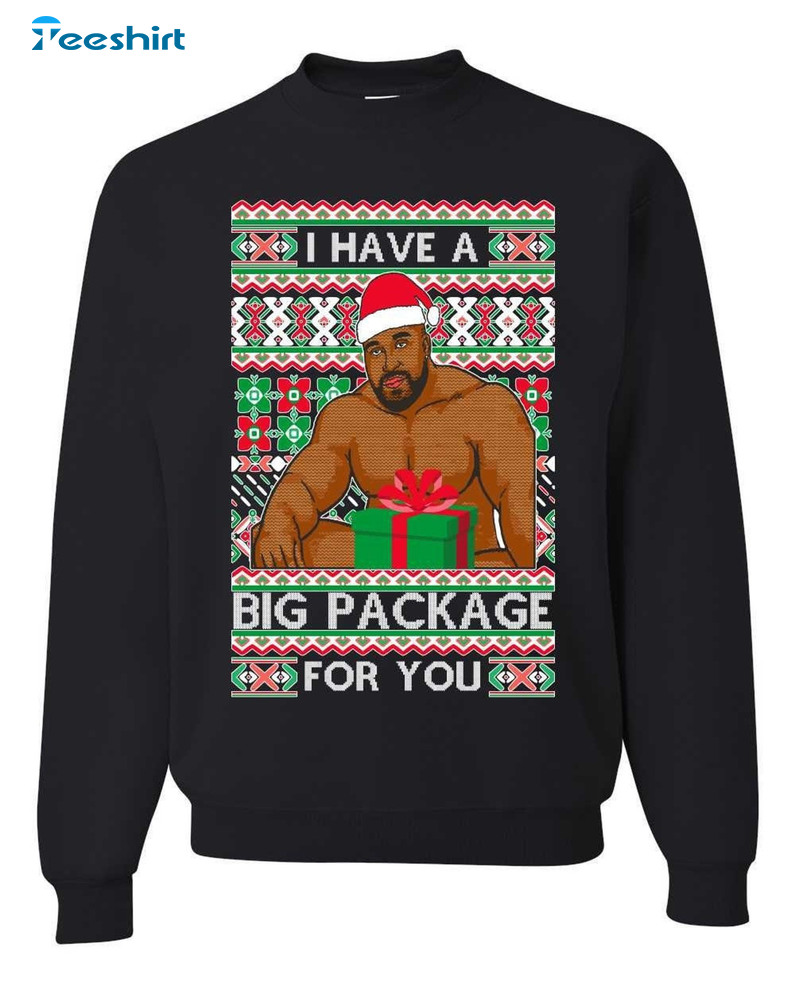 I Have A Big Package For You Shirt, Barry Wood Meme Crewneck Long Sleeve