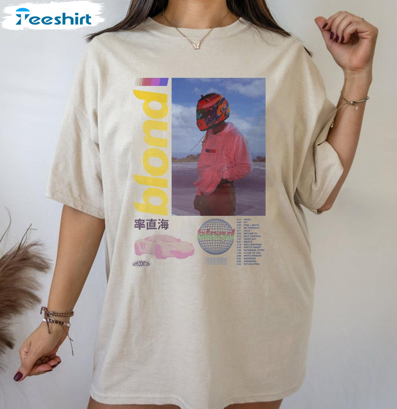 Aesthetic Blond Shirt, Frank Ocean Trending Sweatshirt Long Sleeve