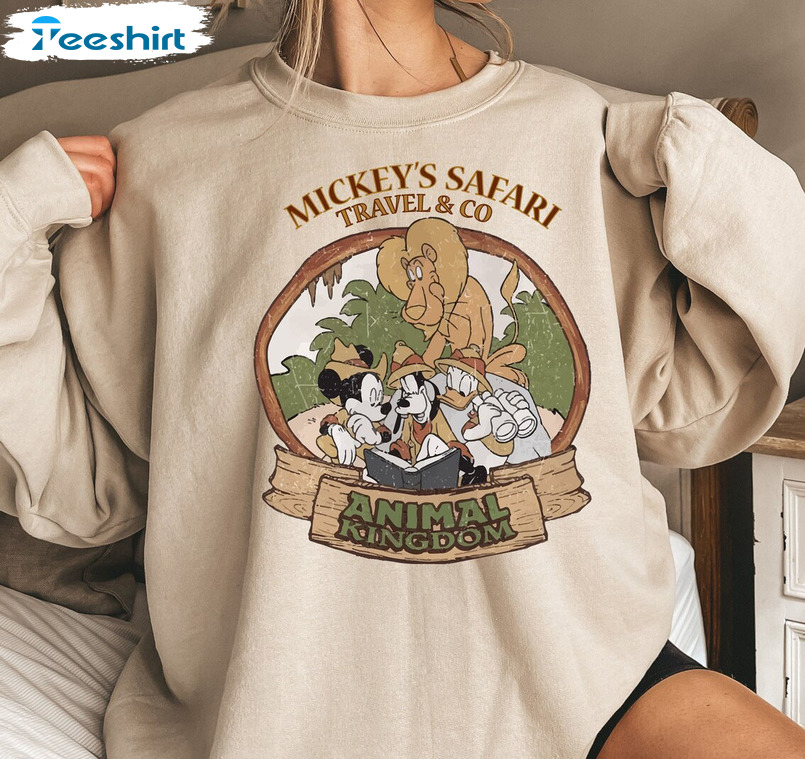 Mickey's Safari Travel And Co Shirt, Safari Trip Unisex Hoodie Crewneck