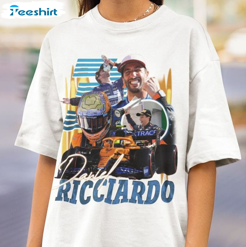 Daniel Ricciardo Trendy Shirt, Mclaren Racing 90s Vintage Crewneck Unisex Hoodie