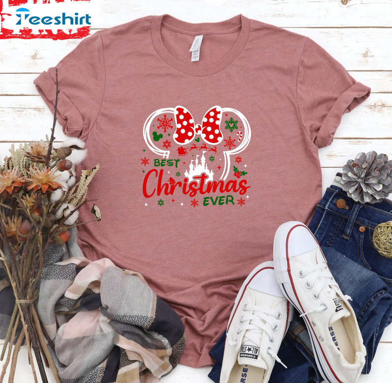 Best Christmas Ever Shirt, Disney Christmas Unisex Hoodie Crewneck