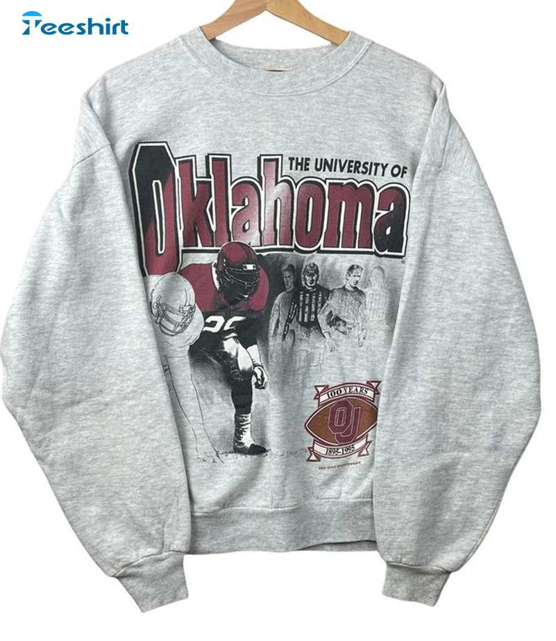 University Of Oklahoma Vintage Shirt, Trending Short Sleeve Crewneck