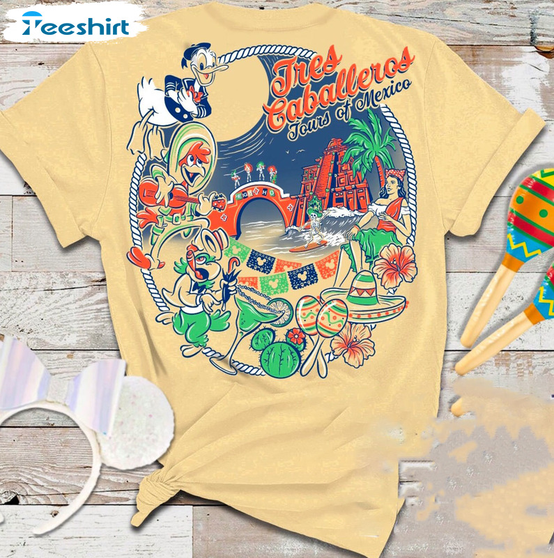 The Three Caballeros Tour Of Mexico Shirt, Christmas Disney Sweater Sweatshirt