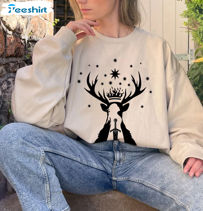 Terrasen Sweatshirt, Throne Of Glass Sarah J Maas Acotar Crewneck Hoodie