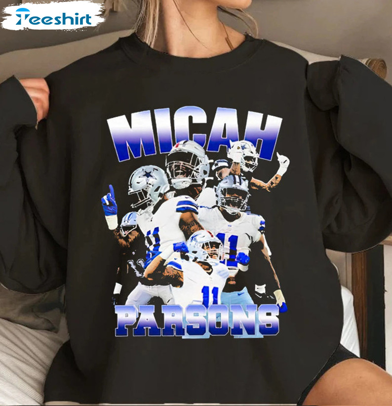 Micah Parsons Vintage 90s Shirt, Cowboys Football Unisex Hoodie