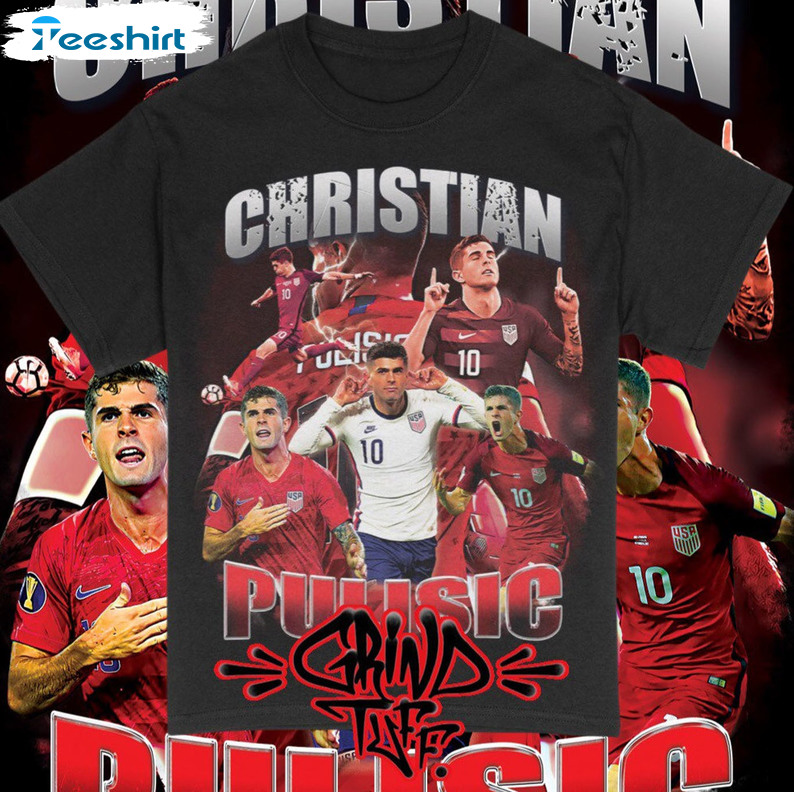 Christian Pulisic Trendy Sweatshirt, Quatar World Cup Short Sleeve Tee Tops