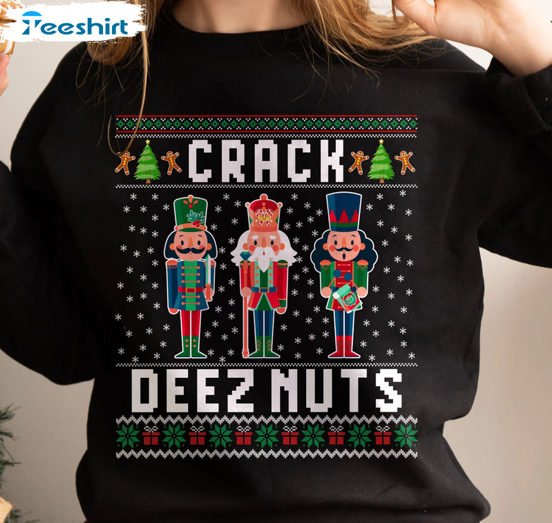 Oncoast Crack Deez Nuts Shirt, Deez Nuts Funny Short Sleeve Tee Tops