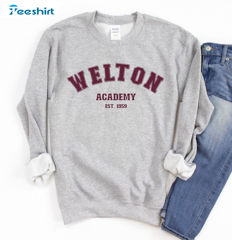 Welton Academy Trendy Shirt, Aesthetic Dark Academia Short Sleeve Unisex Hoodie