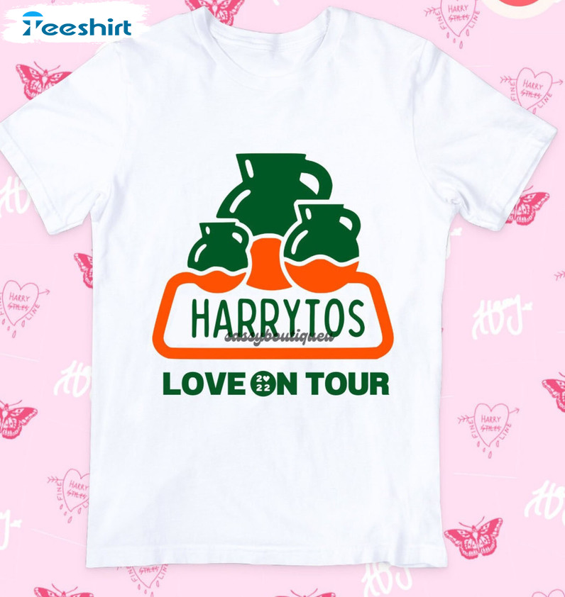 Harrytos Love On Tour Shirt, Playera Harrytos Harry Unisex Hoodie Short Sleeve