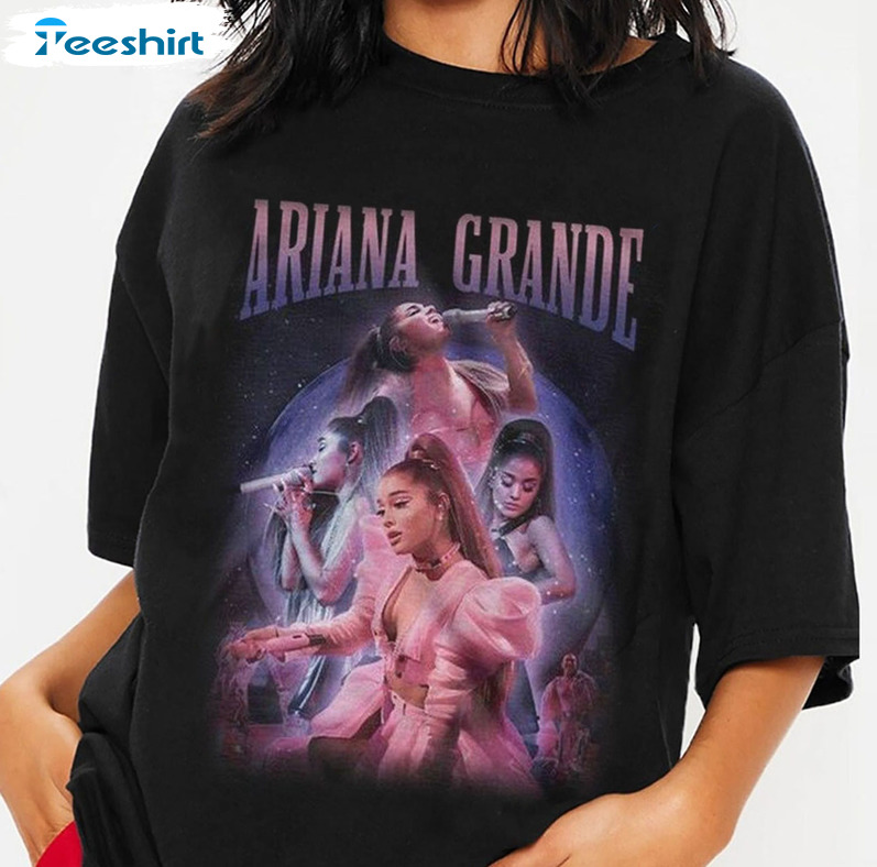 Ariana Grande Vintage Bootleg Shirt, Trendy Short Sleeve Unisex T-shirt