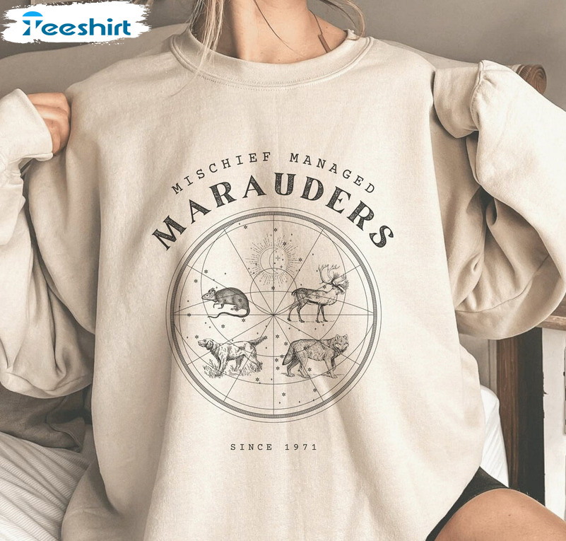 Mischief Managed Marauders Shirt, Bookish Pullover Unisex Hoodie Sweater