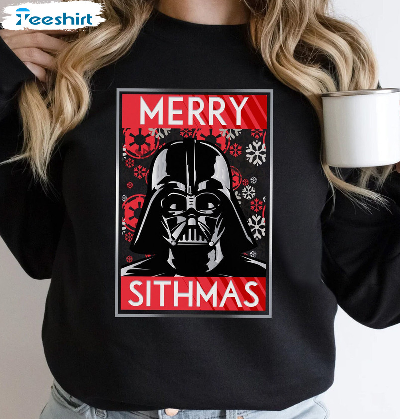 Merry Sithmas Shirt, Darth Vader Boxed Unisex T-shirt Unisex Hoodie