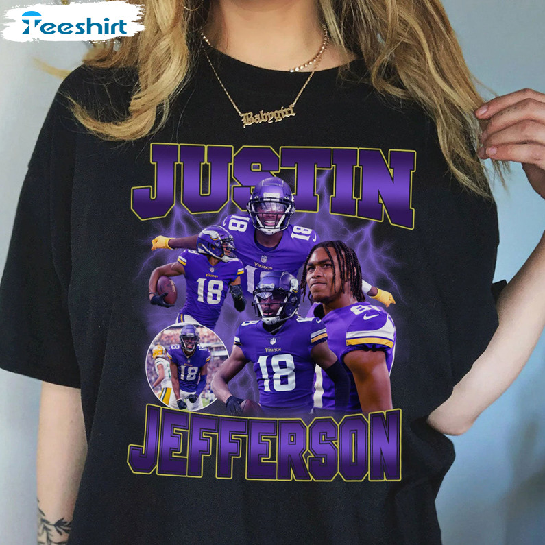 Get Vintage Justin Jefferson Griddy T-Shirt For Free Shipping • Podxmas