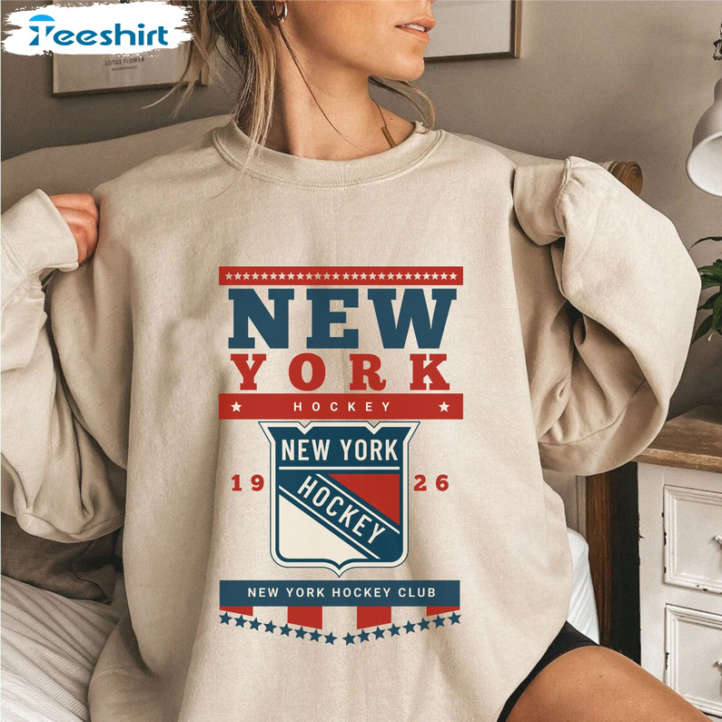 Vintage New York Rangers Hockey Logo Unisex Crewneck Sweatshirt