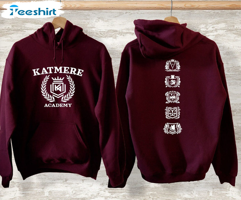 Katmere Academy Sweatshirt, The School With Bite Vampire Sweatshirt Short Sleeve