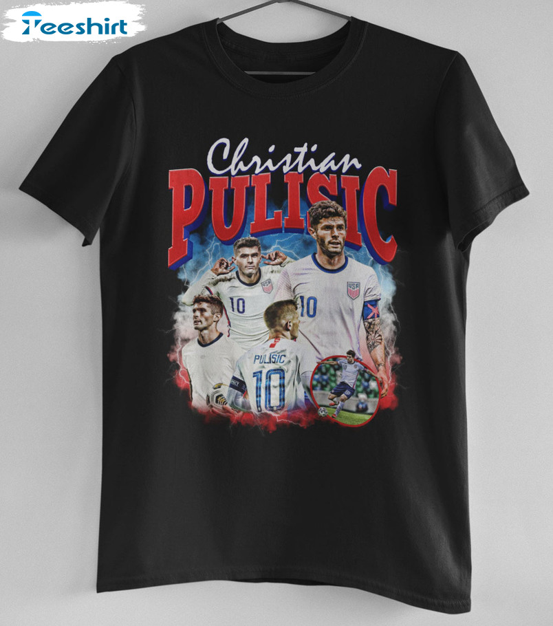 Christian Pulisic Shirt, Usa World Cup 2022 Unisex Hoodie Short Sleeve