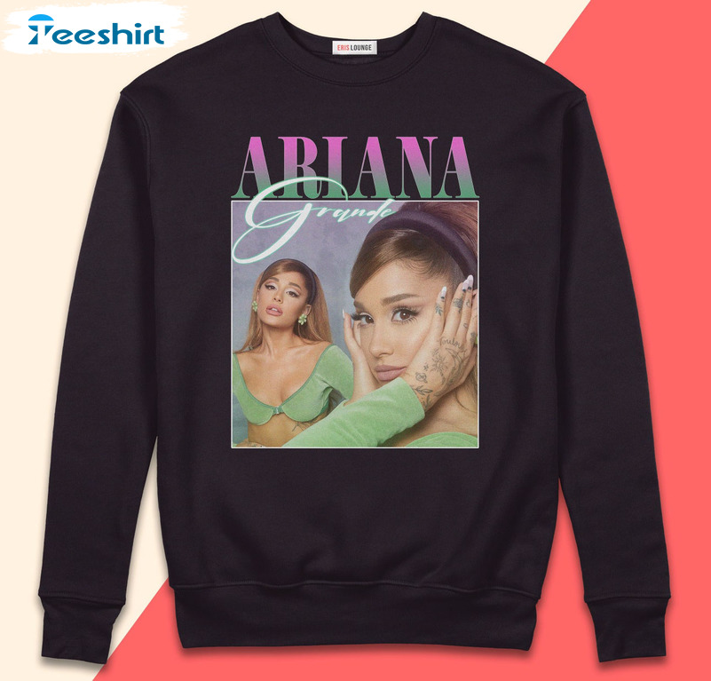 Ariana Retro Sweatshirt, Sweetener Album Crewneck Unisex Hoodie