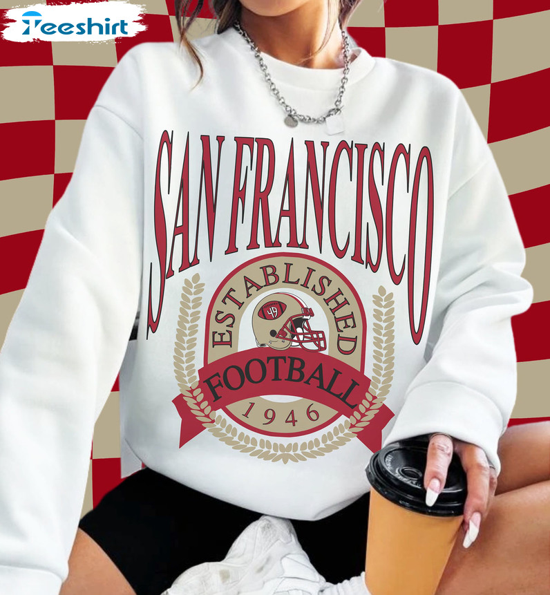 Buy San Fransisco Football Hoodie EST. 1946 Football Vintage Style