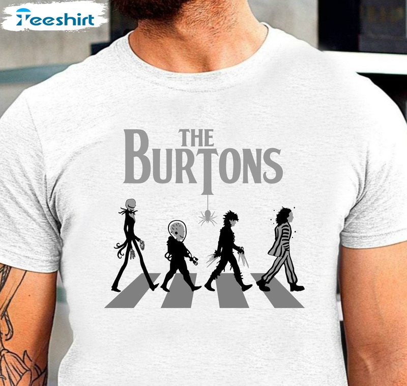 The Burtons Abbey Road Beetlejuice Shirt, Vintage Sweatshirt Short Sleeve