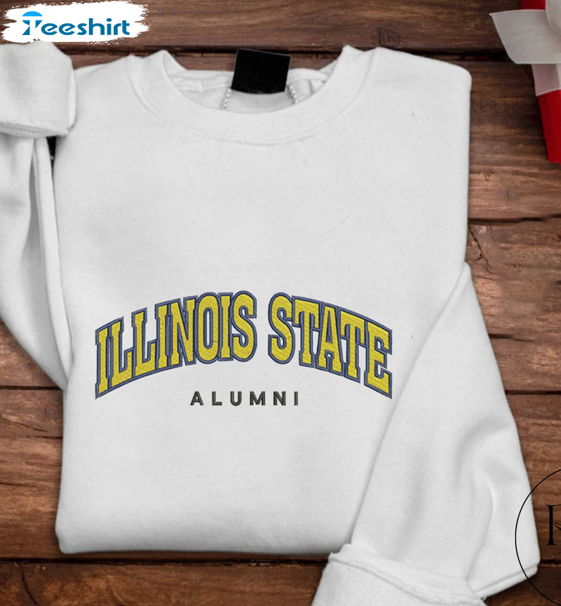 Illinois State Alumni Shirt, Trendy Short Sleeve Unisex Hoodie