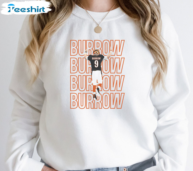 Joe Burrow Trendy Shirt, Cincinnati Bengals Unisex T-shirt Crewneck