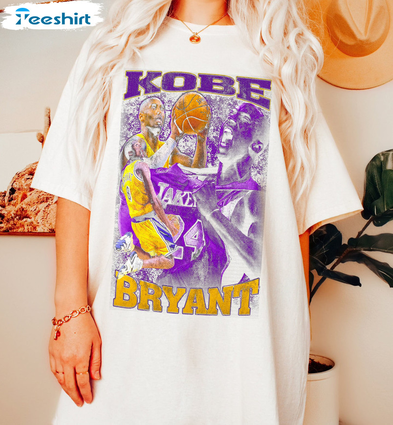 Kobe Bryant Shirt, Retro 90s Kobe Bryant Unisex Hoodie Tee Tops