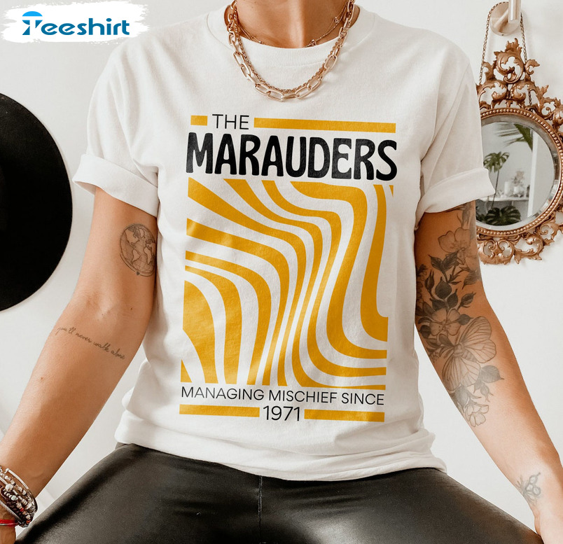 The Marauders Managing Mischief Since 1971 Shirt, Universal Bookish Crewneck Sweater