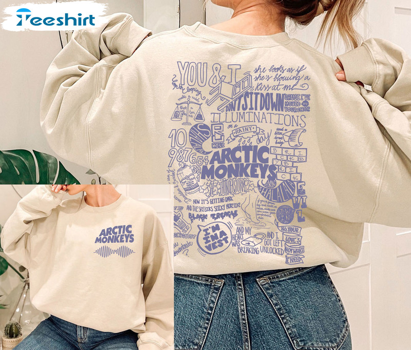 Arctic Monkey Sweatshirt, Rock Band Unisex Hoodie Sweater