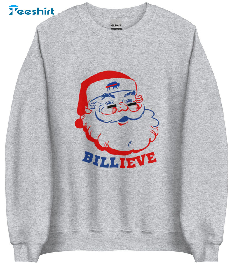 I still billieve Buffalo Bills christmas santa claus shirt, hoodie,  sweater, long sleeve and tank top