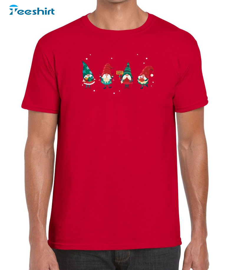 Flush With The Gnomies Shirt, Christmas Unisex Hoodie Short Sleeve