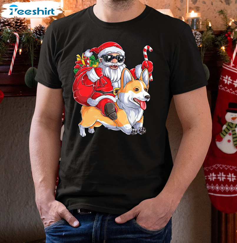 christmas corgi shirt