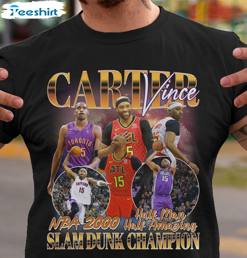Vince Carter Dunking T-shirt Graphic T-shirt Graphic Tees 