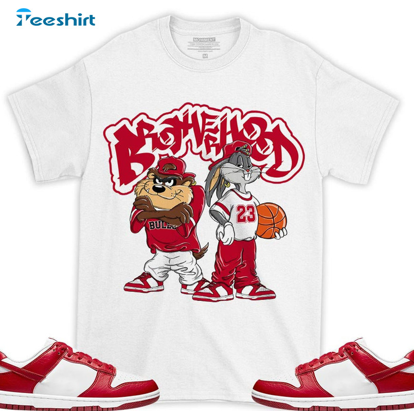 Brotherhood Bunny Shirt, Match Dunk Low Gym Crewneck Short Sleeve