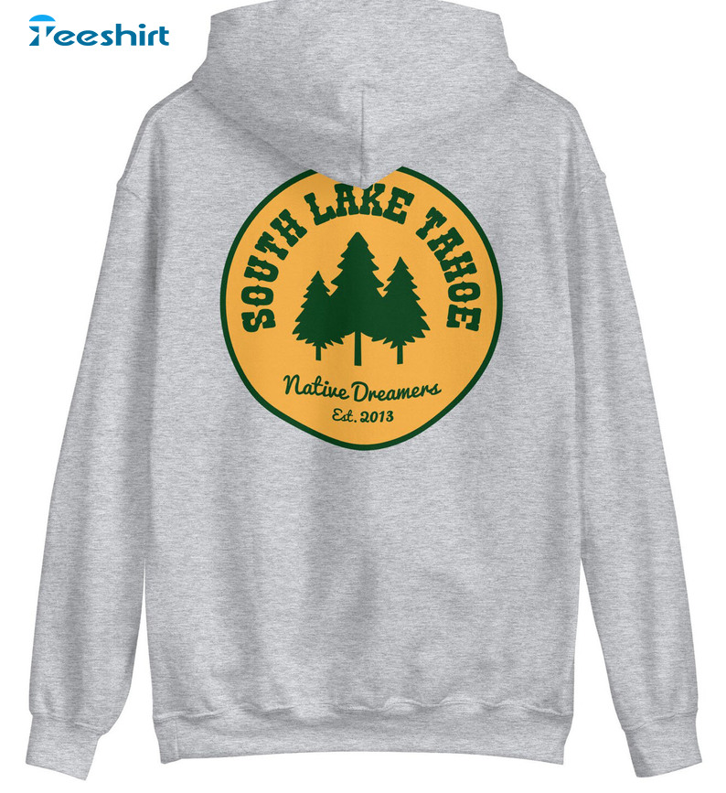 South Lake Tahoe Sweatshirt, Native Dreamers Short Sleeve Hoodie