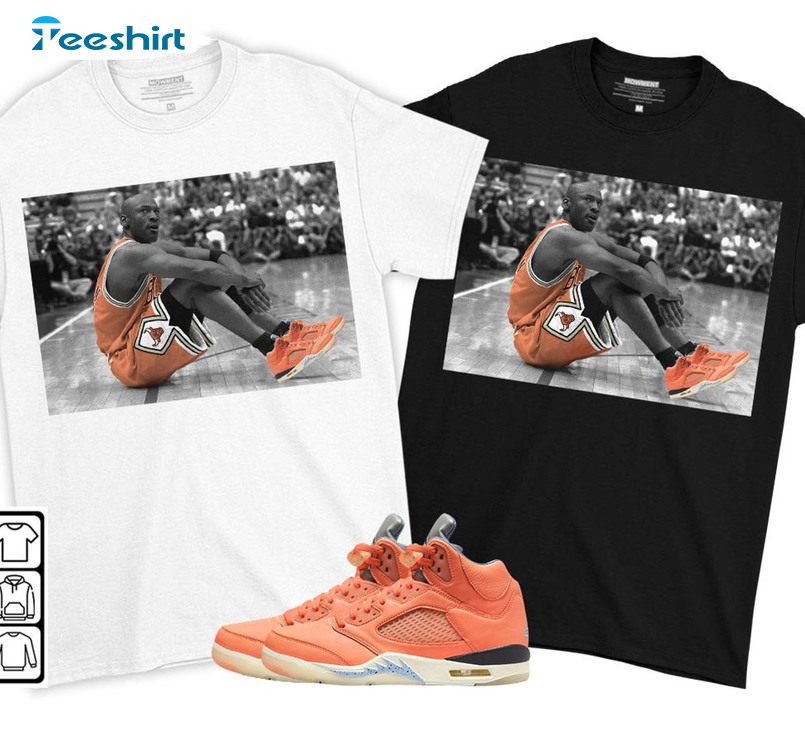 Basketball Shoes Goat Number 23 Shirt, Jordan 5 DJ Khaled Crimson Bliss Unisex Hoodie Crewneck