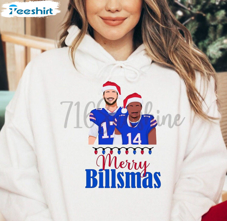 Merry Billsmas Shirt, Buffalo Christmas Sweater Unisex T-shirt