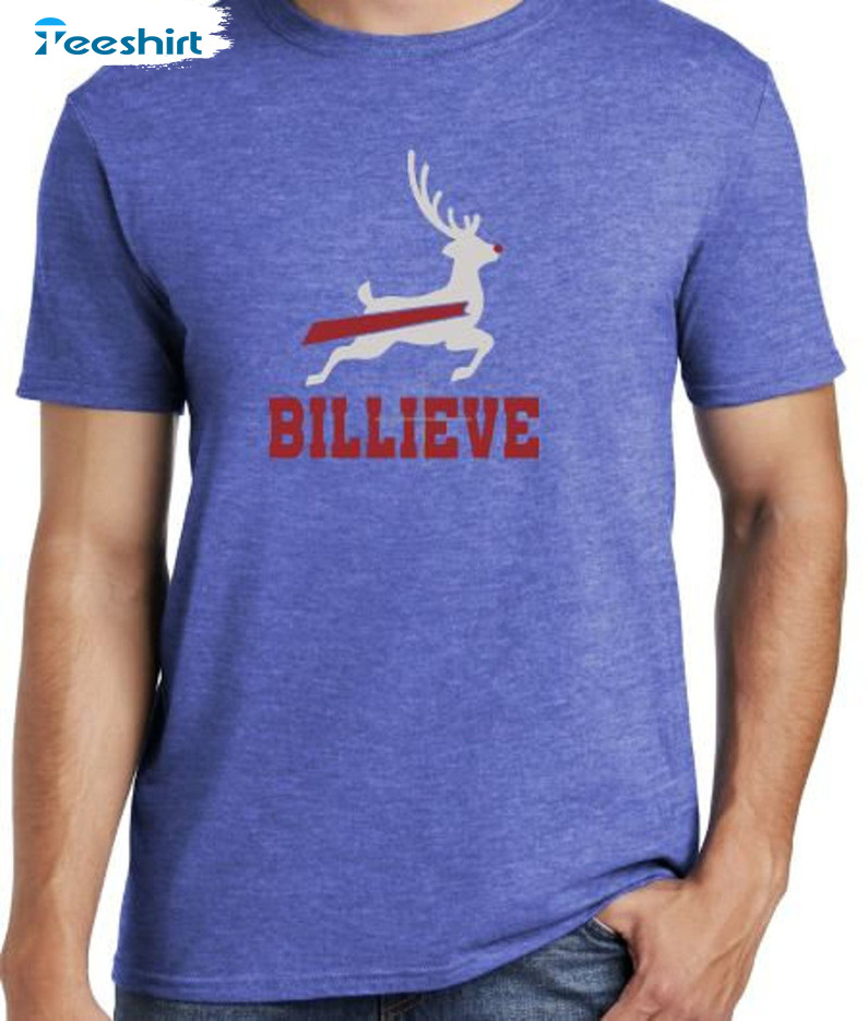 I Still Billieve Buffalo Bills Christmas Santa Claus Unisex T-Shirt -  Teeruto