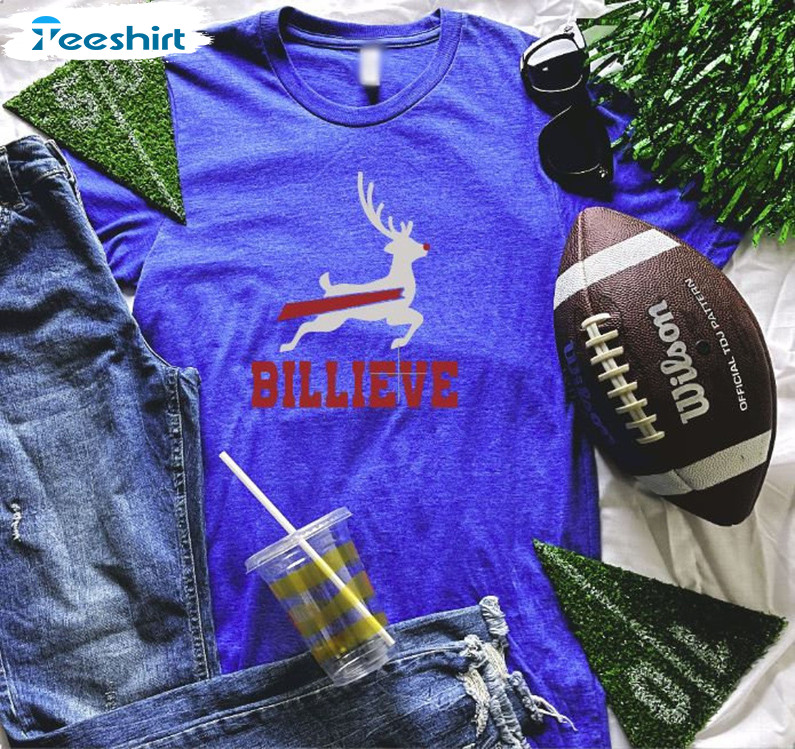 Billieve, Buffalo Reindeer Shirt, 716, Buffalo Bills Christmas, Long S –  SassyPantsTees