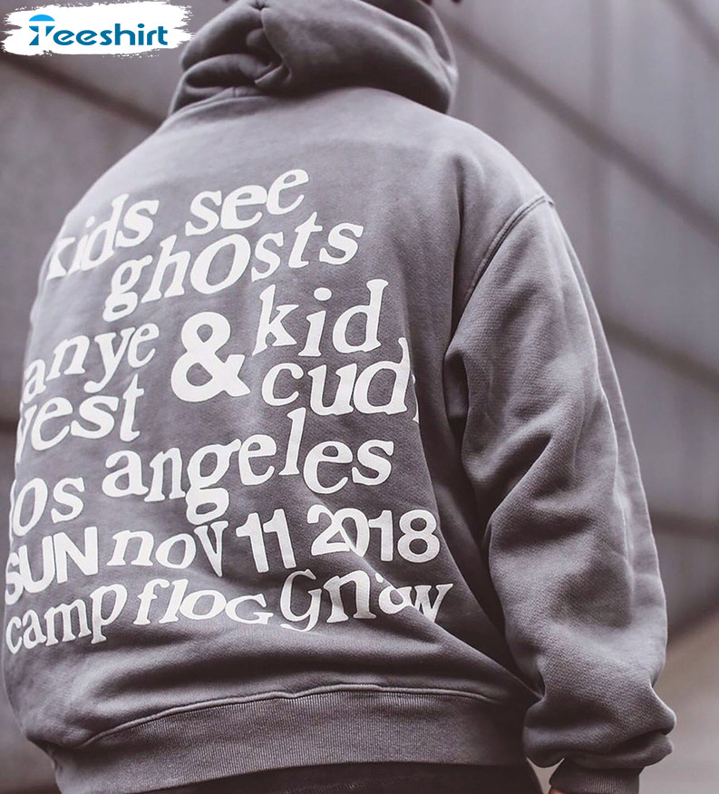 Kids See Ghosts Ye Kid Cudi Trendy Sweater, Unisex Hoodie