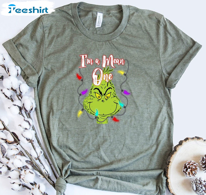 'm A Mean One Shirt, Christmas Grinch Tee Tops Unisex Hoodie