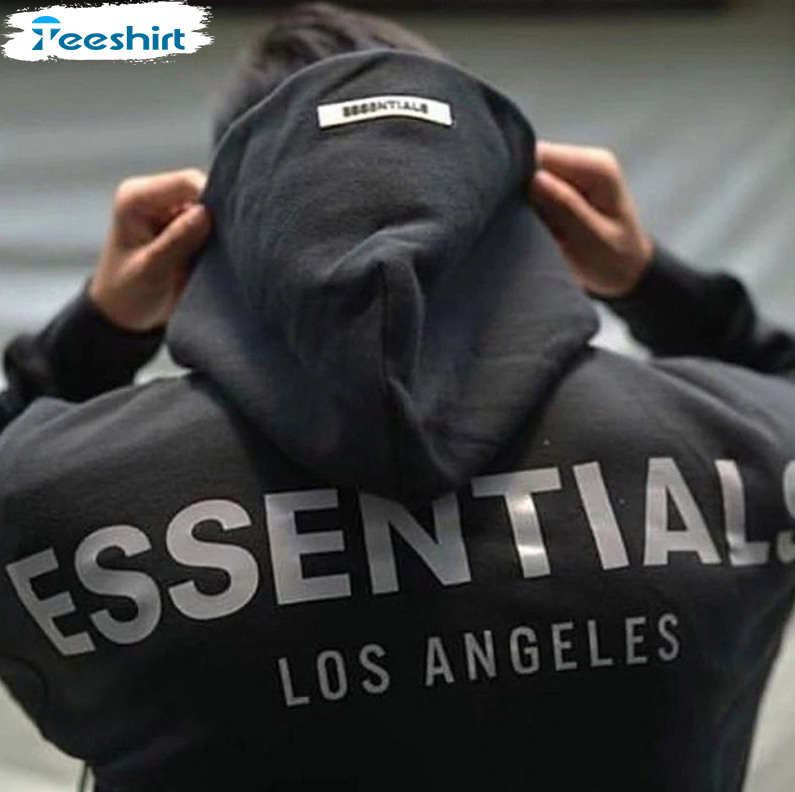Essentials Los Angeles Shirt, Fear Of God Unisex Hoodie Short Sleeve