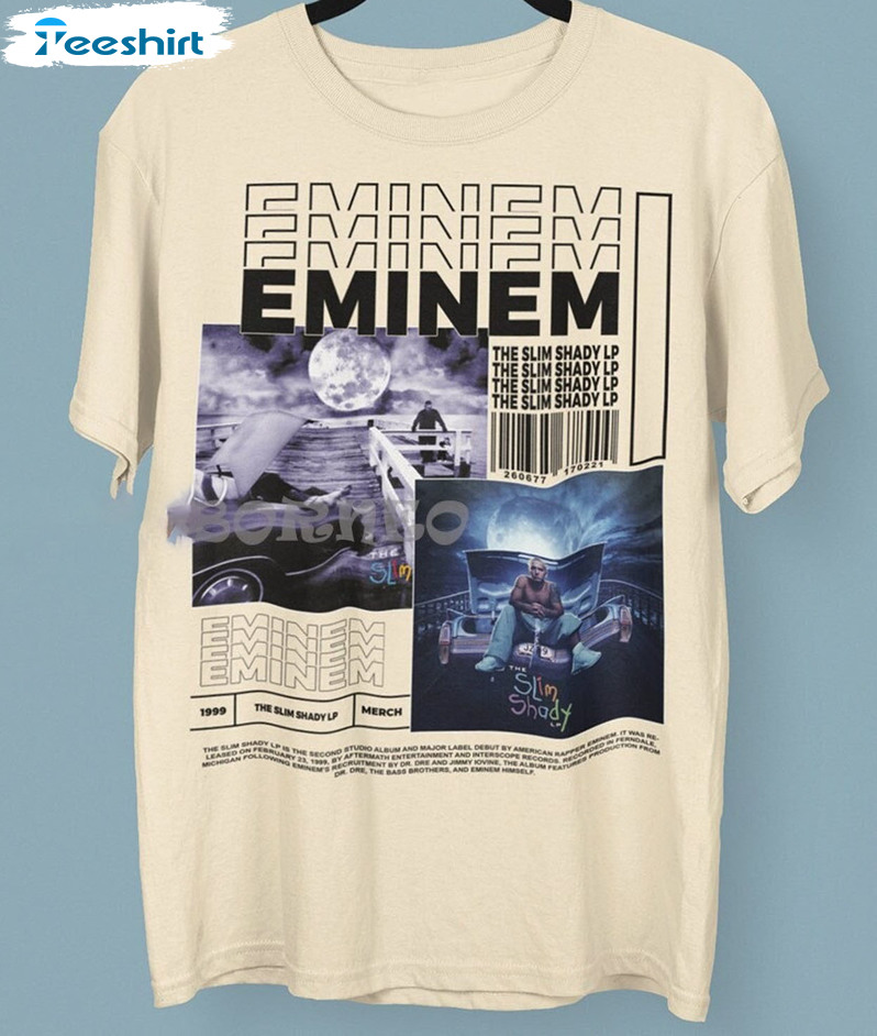 Eminem Slim Shady Vinatge Shirt, Trending Crewneck Short Sleeve