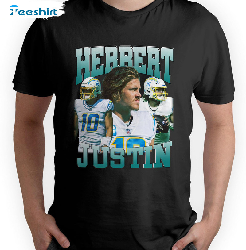 Justin Herbert Trendy Shirt, Vintage Unisex Hoodie Crewneck