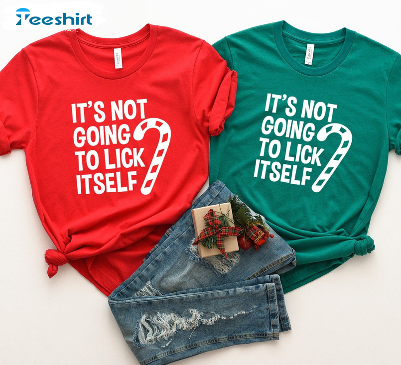 It's Not Going To Lick Itself Vintage Shirt, Christmas Short Sleeve Unisex T-shirt