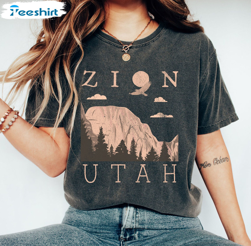 Zion National Park Shirt, Adventure Vintage Unisex T-shirt Short Sleeve